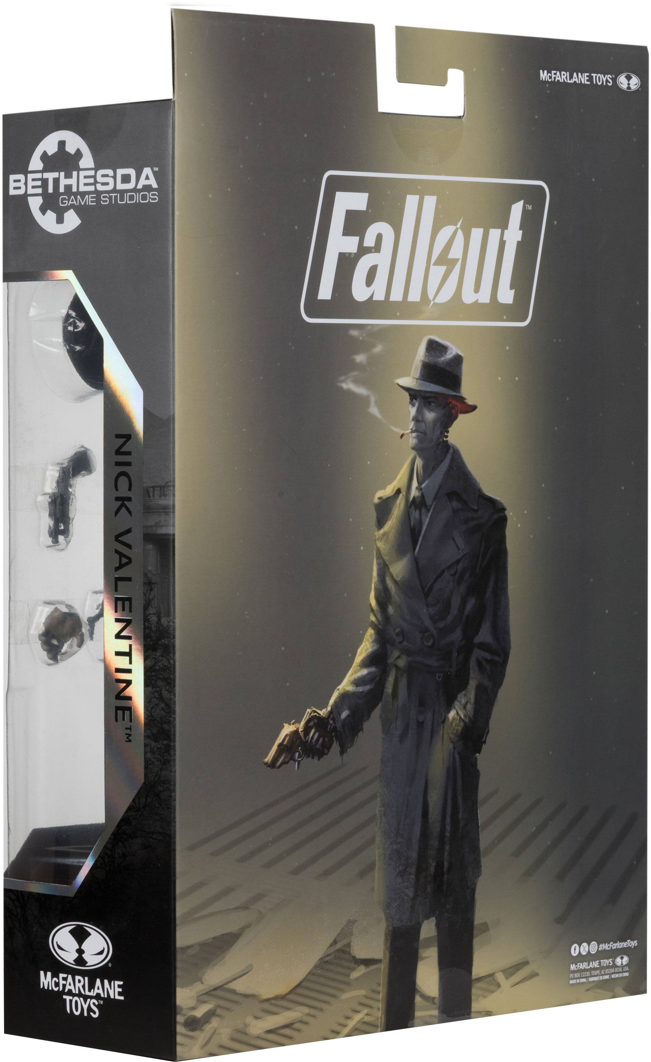 McFARLANE TOYS  
BETHESDA GAME STUDIOS  
Fallout  
NICK VALENTINE™  
McFARLANE TOYS  
#McFarlaneToys  
McFARLANE TOYS - AND TIPE  ATIMA