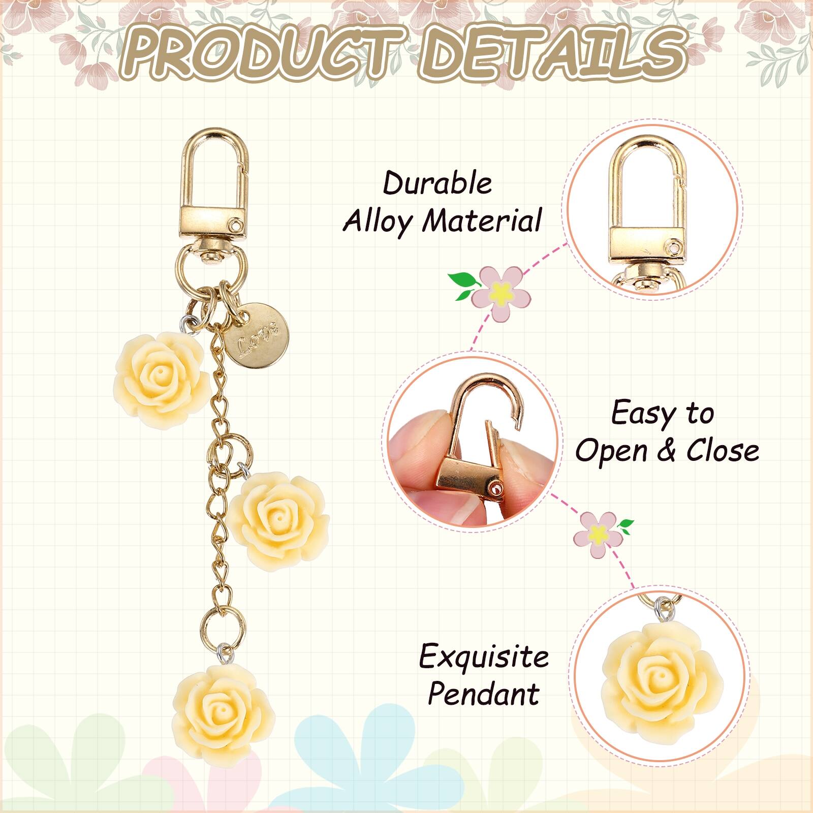 PRODUCT DETAILS

- Durable Alloy Material
- Easy to Open & Close
- Exquisite Pendant
