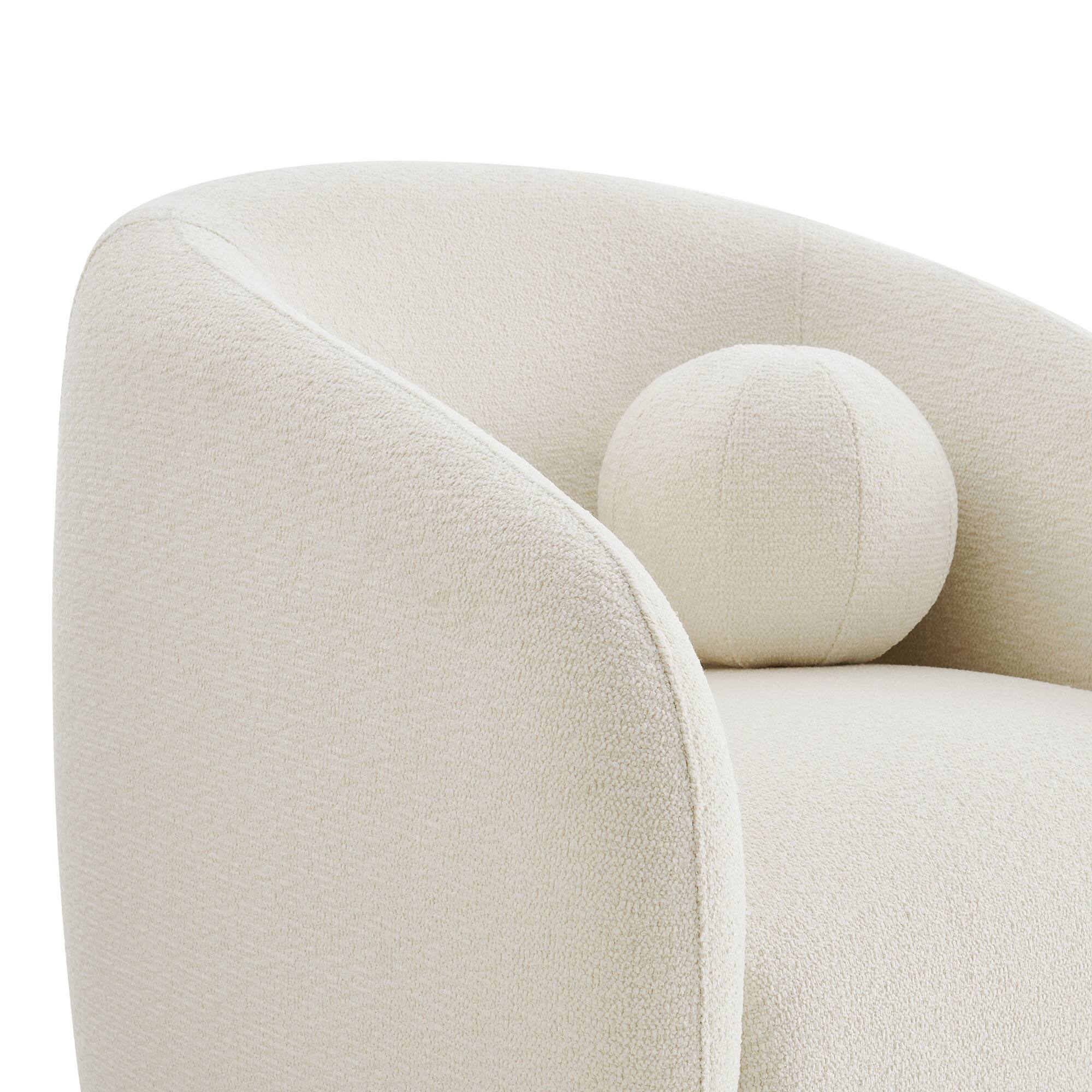 Alt View 6. Modway - Holland Swivel Armchair by Modway - Cream.