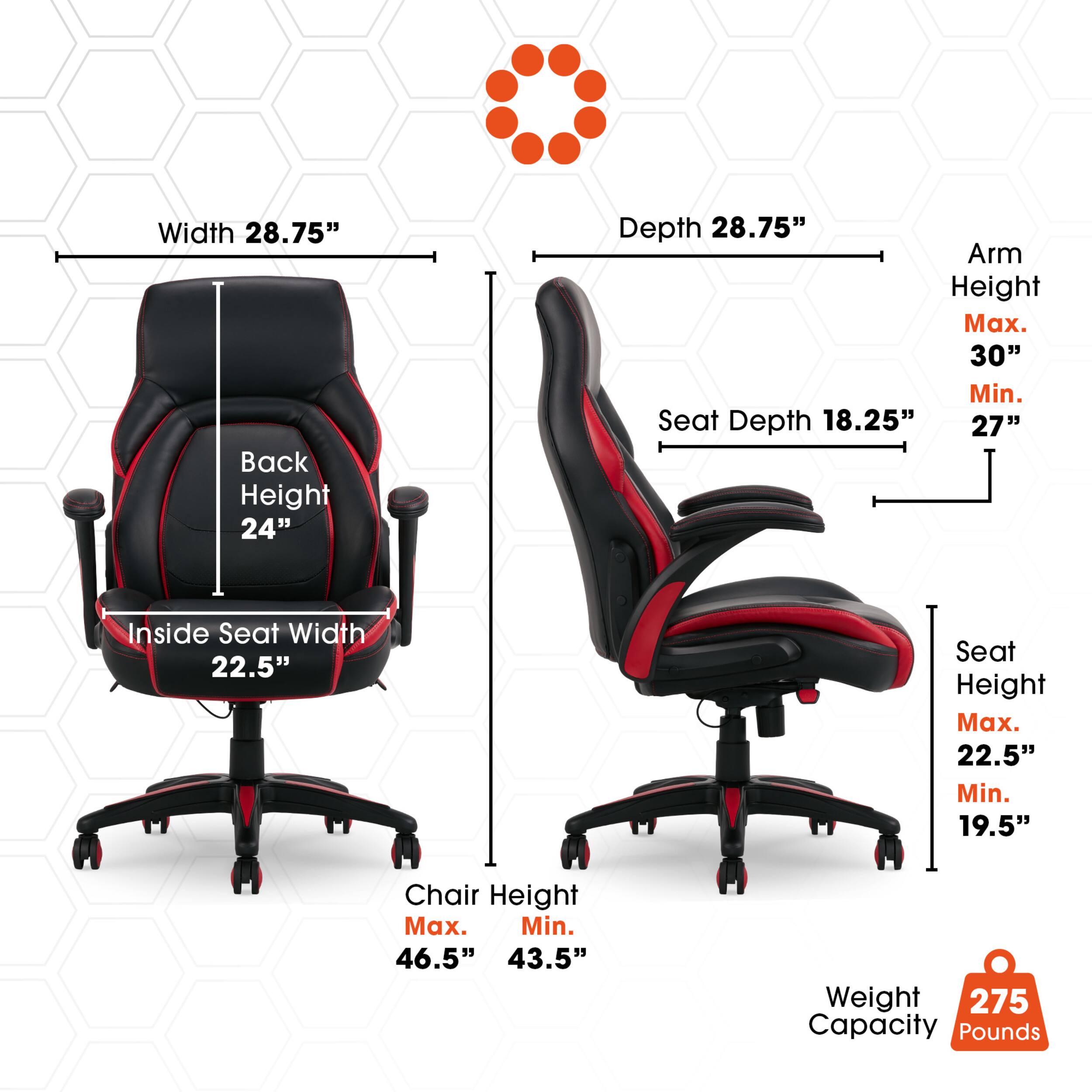 Best Buy Dormeo Vantage OCTAspring Bonded Leather Gaming Chair Red