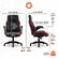 Angle. Dormeo - Vantage OCTAspring Bonded Leather Gaming Chair - Red.