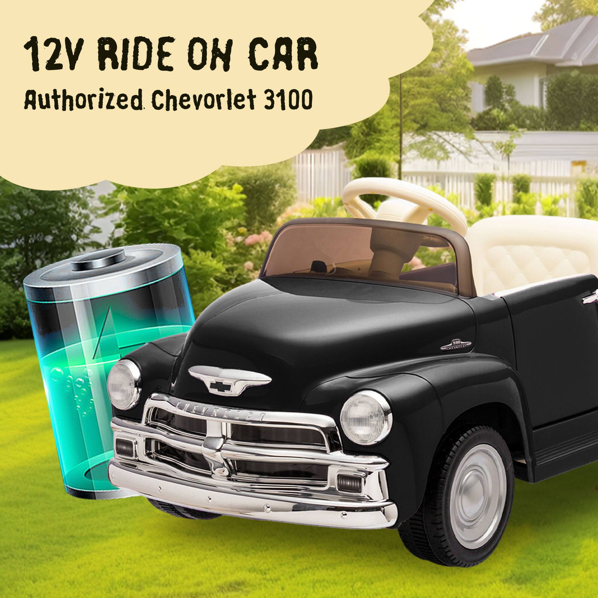12V RIDE ON CAR  
Authorized Chevrolet 3100