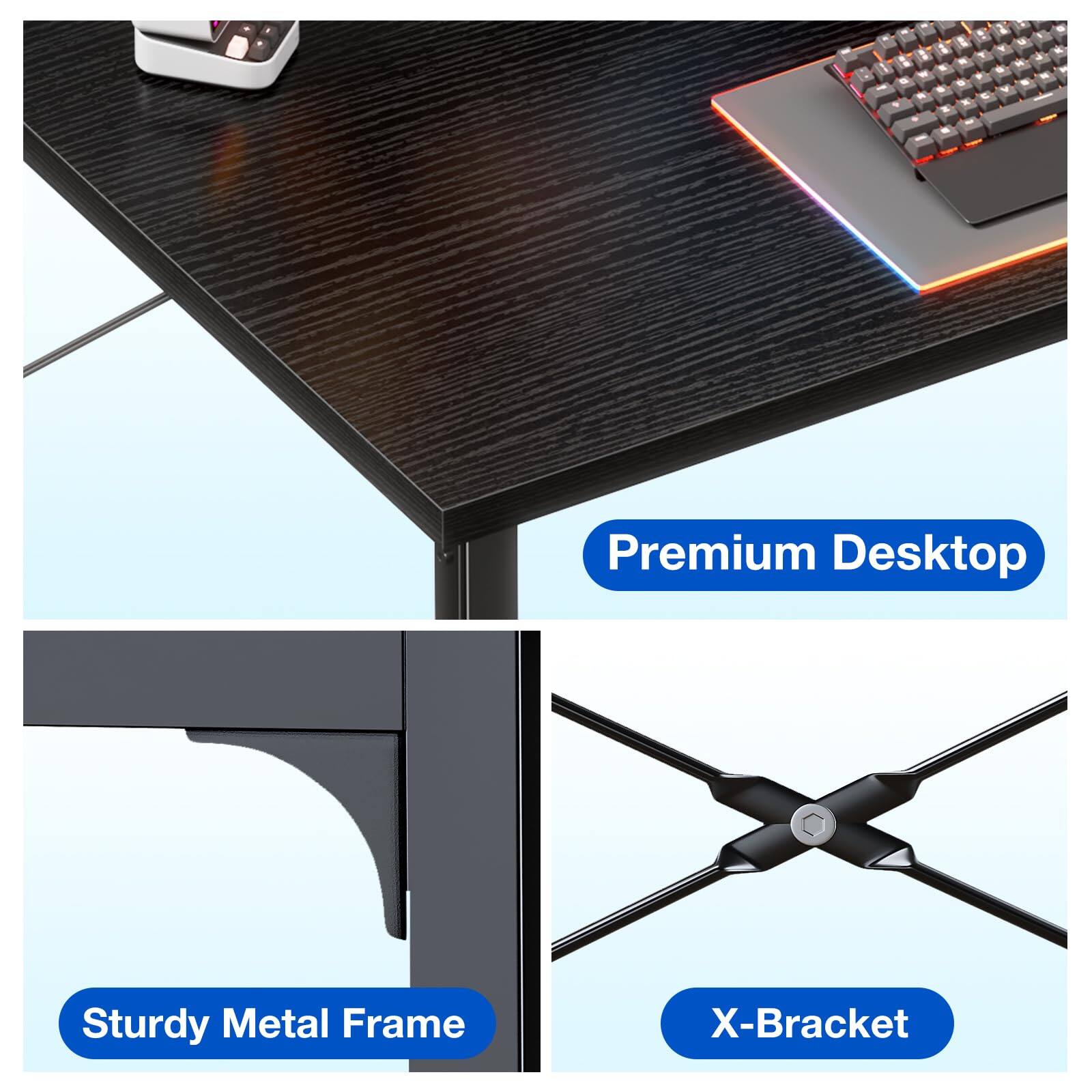 Premium Desktop  
Sturdy Metal Frame  
X-Bracket
