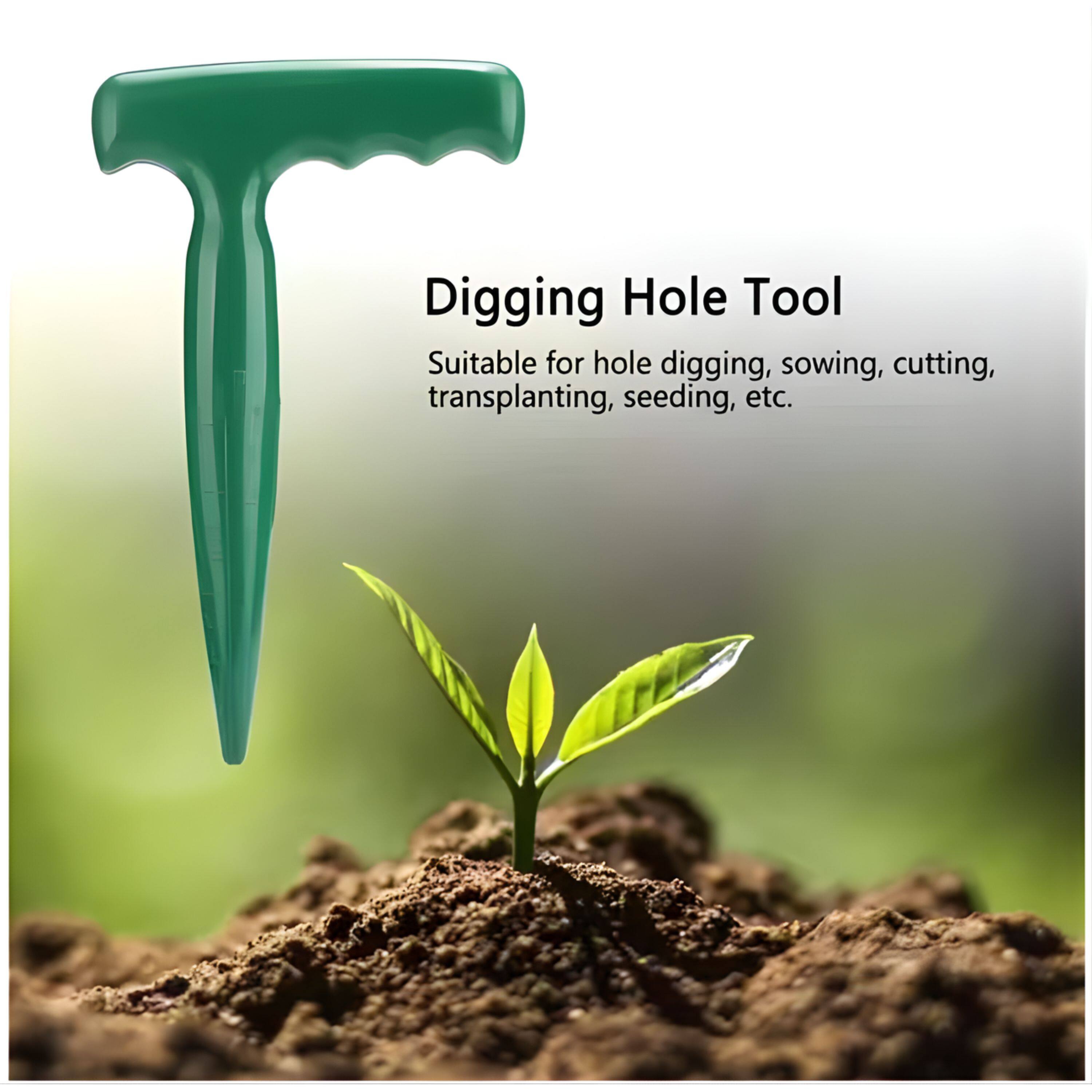 Digging Hole Tool  
Suitable for hole digging, sowing, cutting, transplanting, seeding, etc.