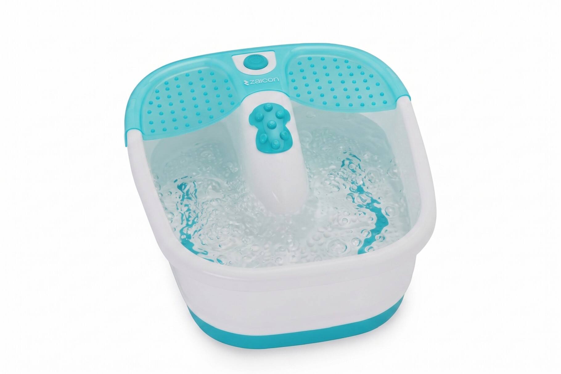 Alt View 2. Zaicon - Zaicon Foot Bath Massager - Turquoise/Aqua & White.
