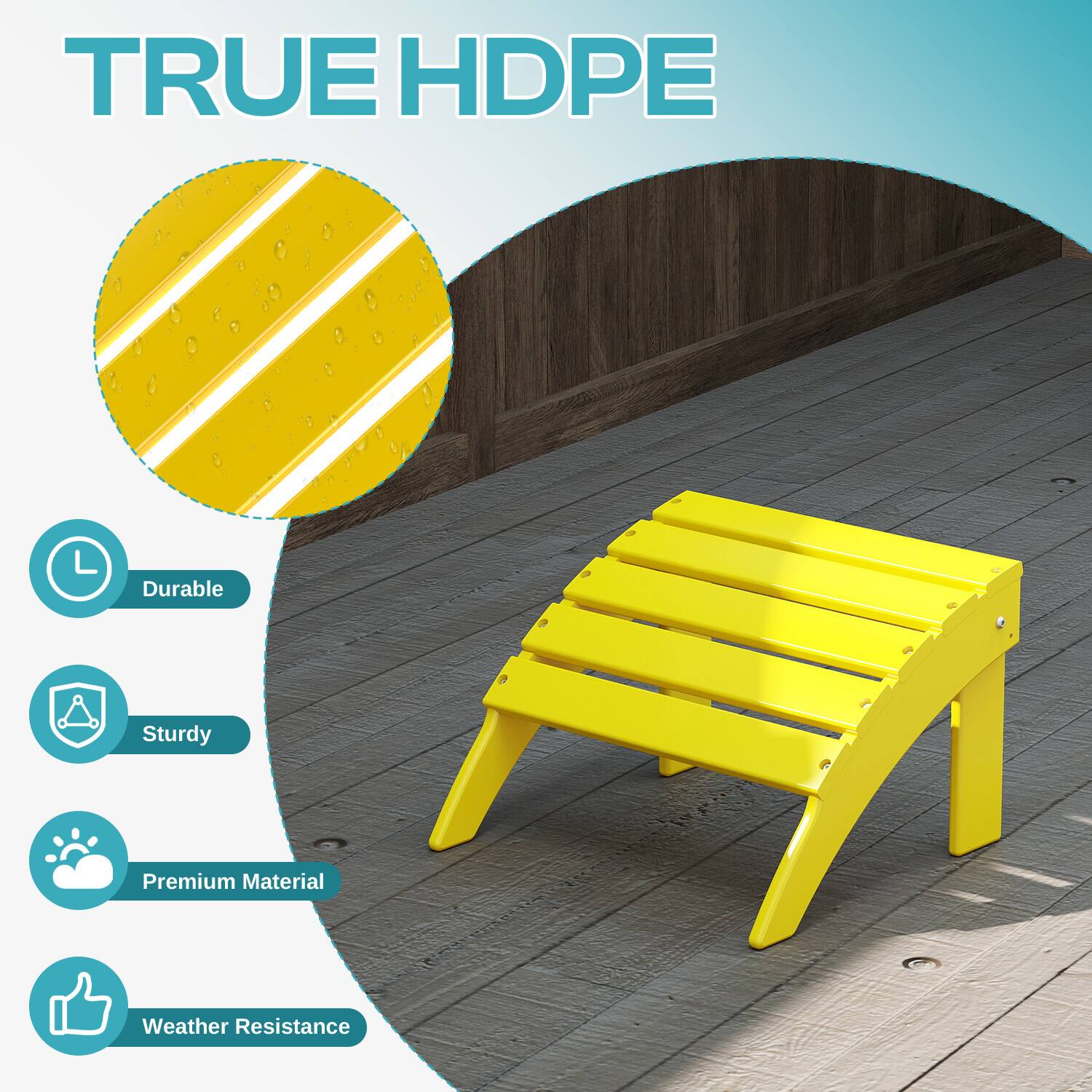 TRUE HDPE

- Durable
- Sturdy
- Premium Material
- Weather Resistance