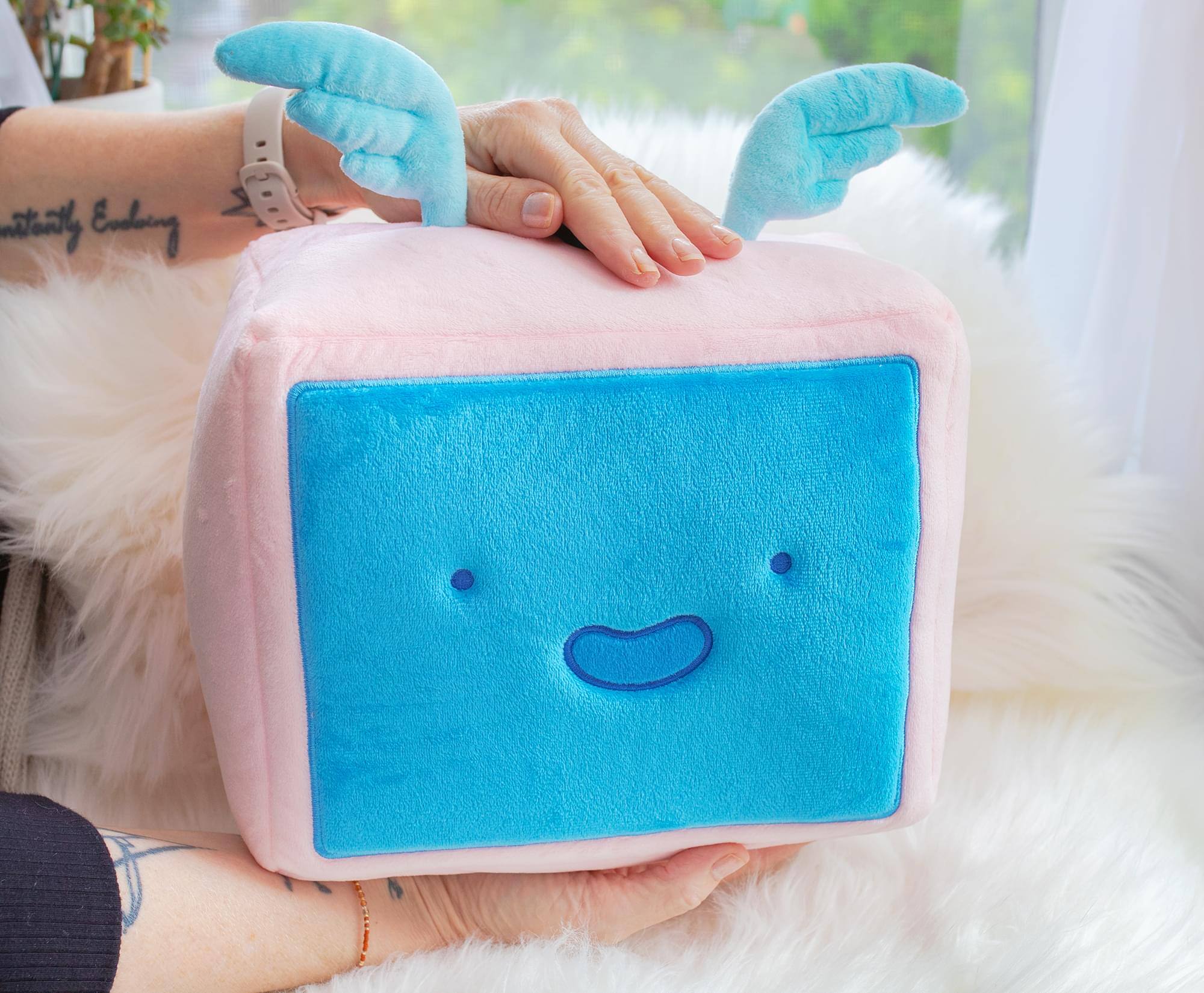 Alt View 4. Toynk - Bee and PuppyCat 10-Inch Collector Plush Toy | Temp-Bot - Blue.