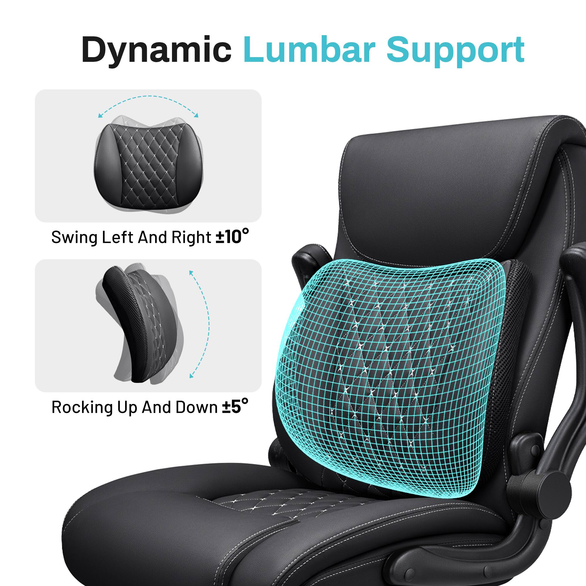 Dynamic Lumbar Support

Swing Left And Right ±10°

Rocking Up And Down ±5°