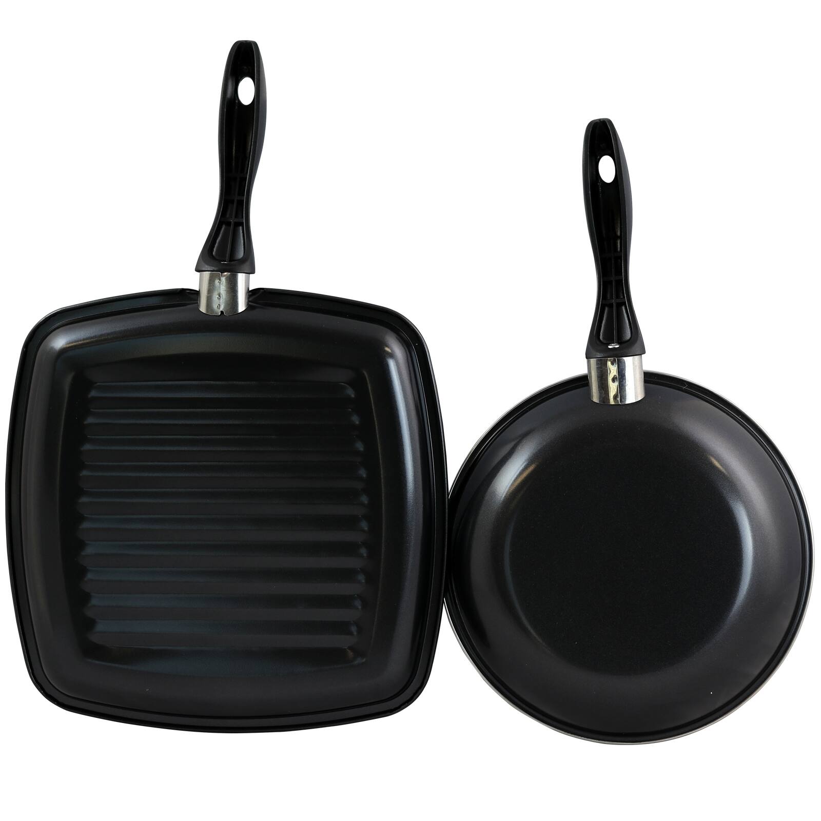 Alt View 1. Gibson - Gibson Westleton  2 piece Cookware Set Black - Black.