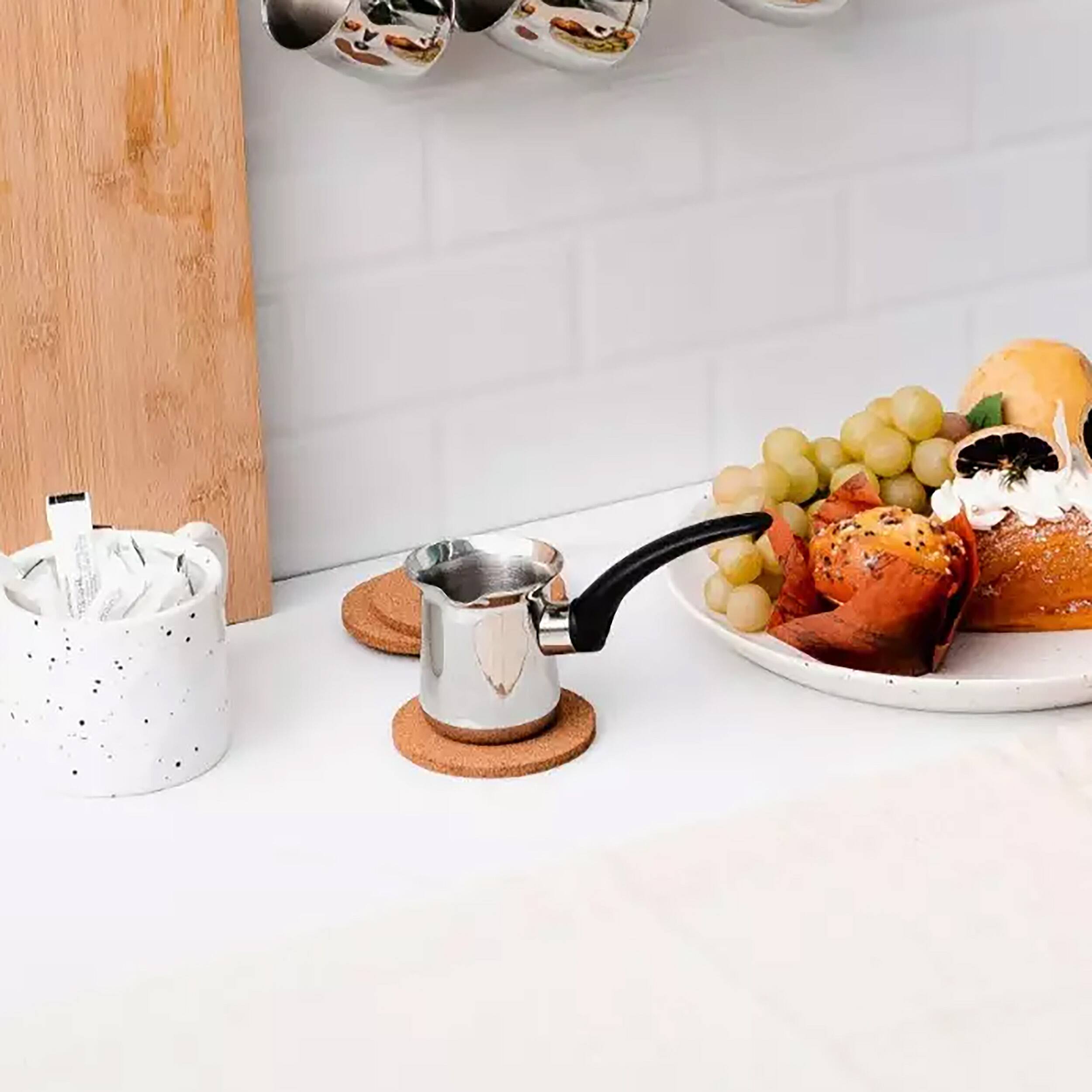 Alt View 5. Korkmaz - Korkmaz Orbit 8 Ounce Stainless Steel Turkish Coffee Pot in Silver - Silver.