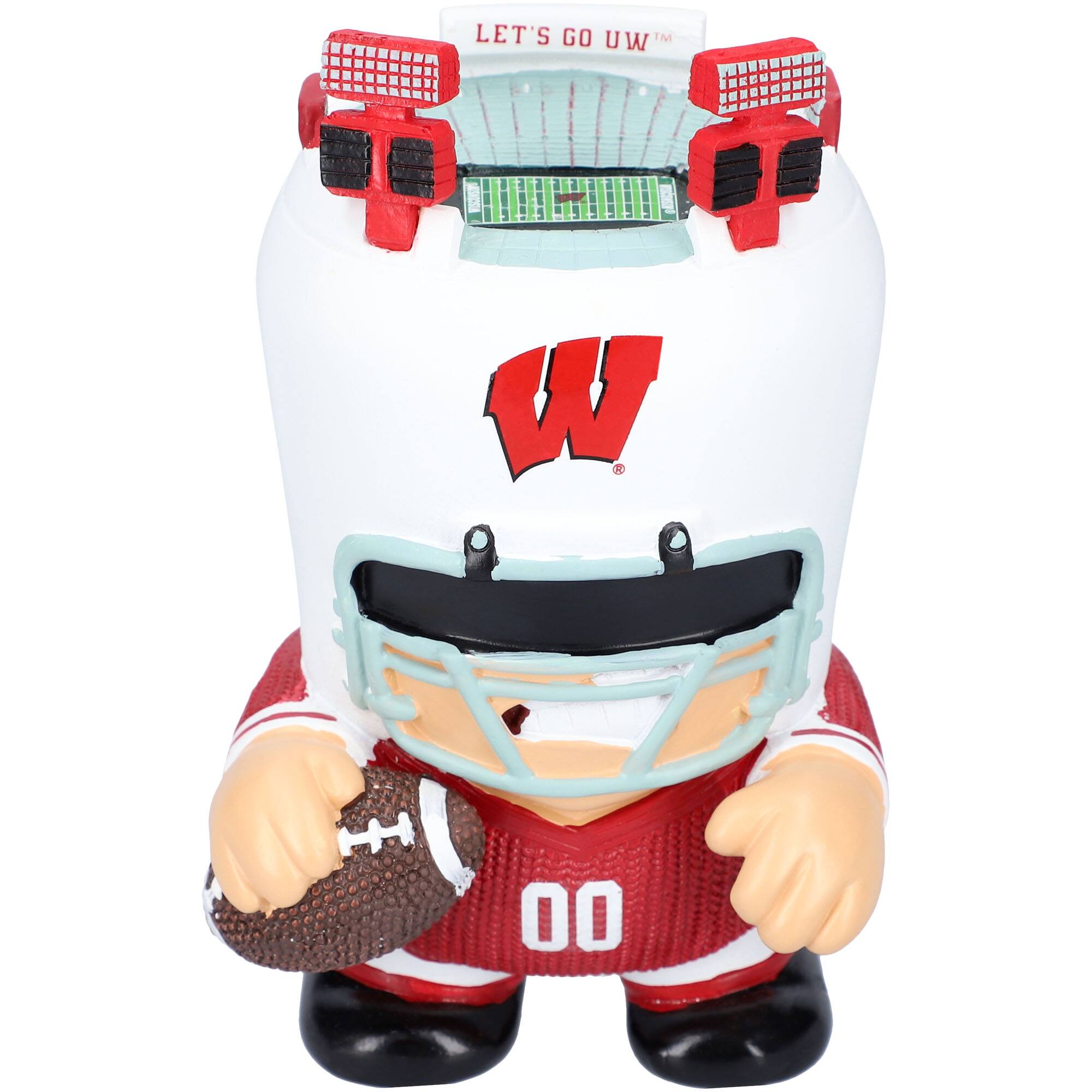 Front. FOCO - Wisconsin Badgers Stadium Headz Figurine - Multicolor.
