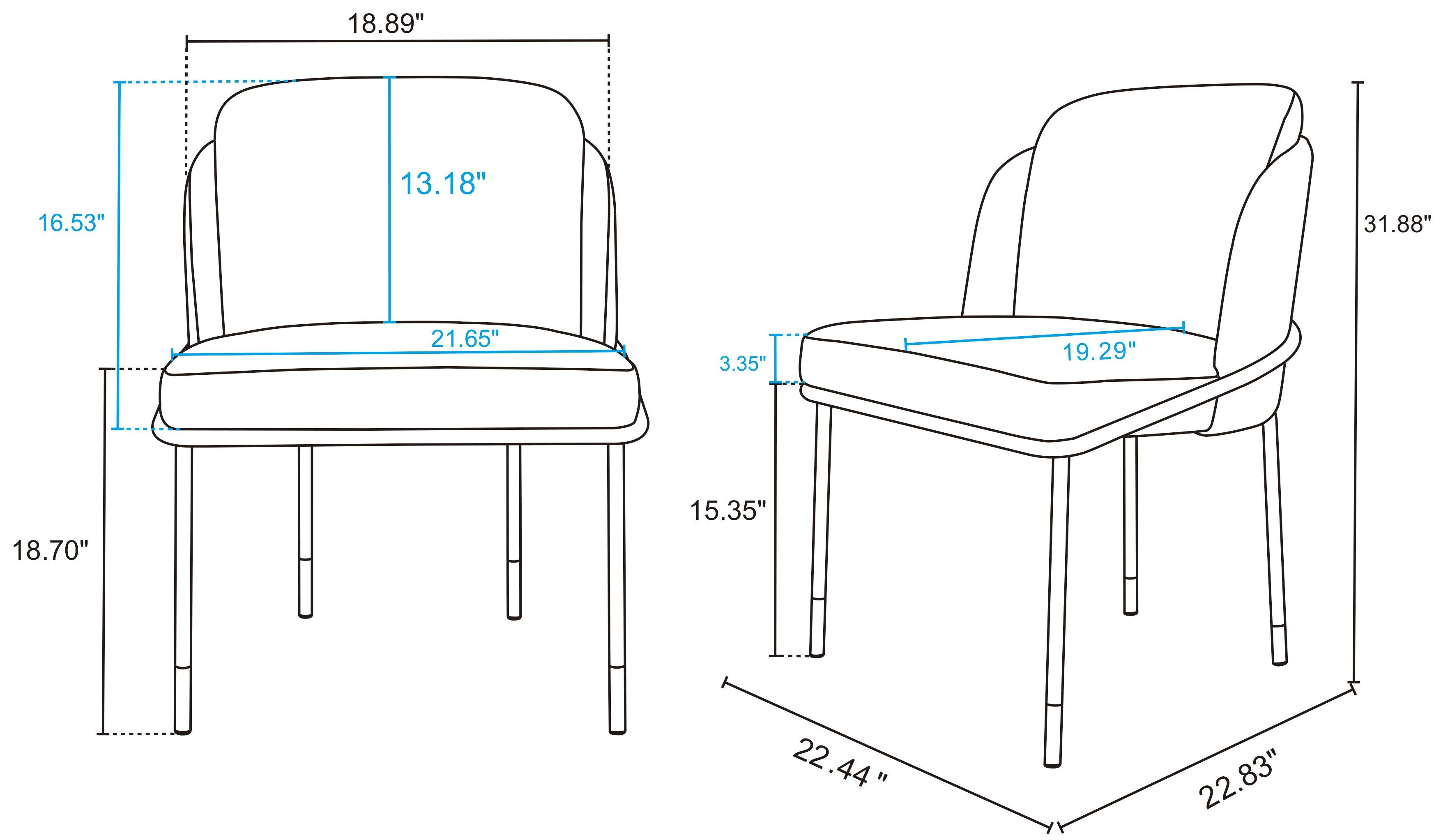 18.89"  
16.53"  
13.18"  
31.88"  
21.65"  
3.35"  
19.29"  
18.70"  
15.35"  
22.44"  
22.83"