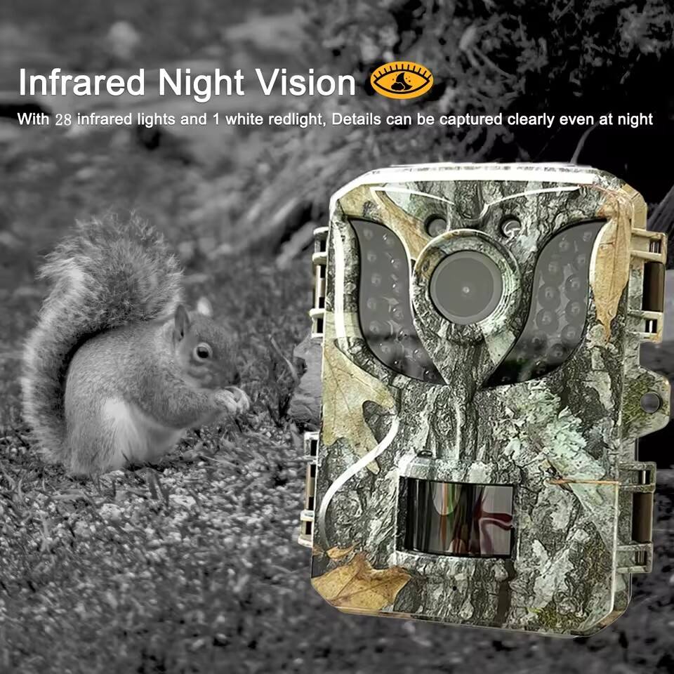 Infrared Night Vision  
With 28 infrared lights and 1 white redlight, Details can be captured clearly even at night