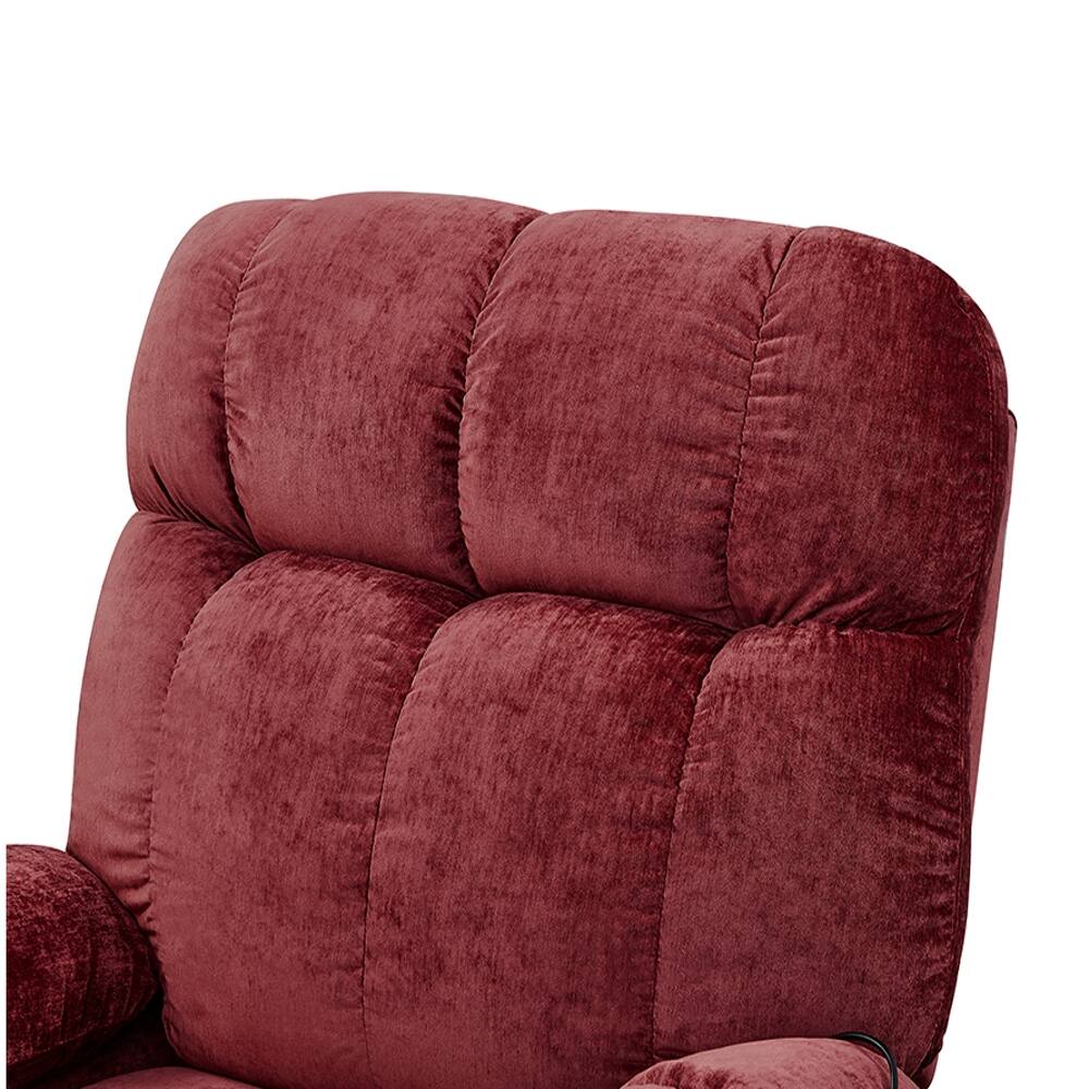 Alt View 3. Ropilly - Ropilly Dual OKIN Motor Power Lift Recliner, Infinite Position Lay Flat Chair with Heat and Vibration Massage - Red.