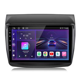 Junsun - 9" 8 Core 6+128GB Android 15 carplay Car Stereo Radio For Mitsubishi Pajero Sport2 L200 Triton 08-2016 GPS Navi WIFI SWC - Black