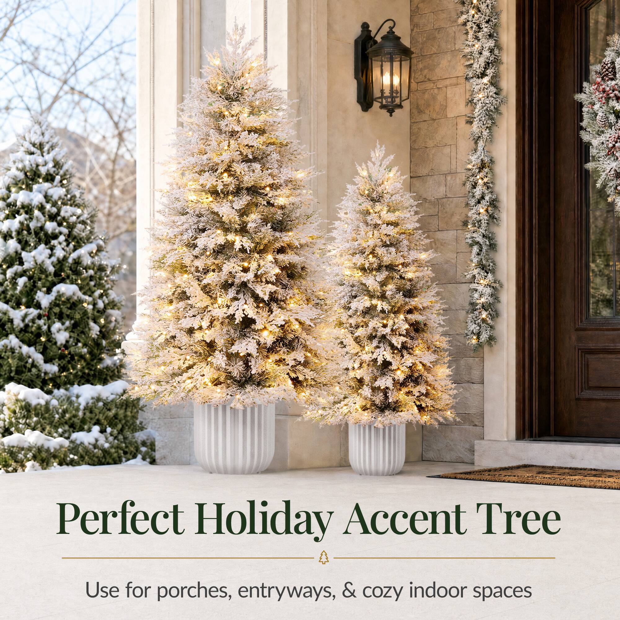 Perfect Holiday Accent Tree  
Use for porches, entryways, & cozy indoor spaces