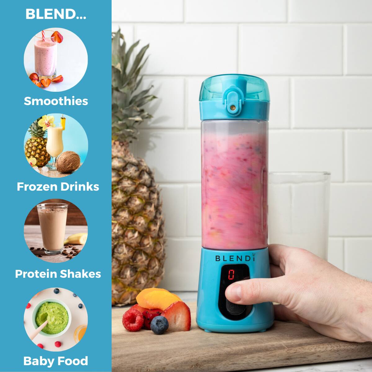 BLEND...

Smoothies  
Frozen Drinks  
Protein Shakes  
Baby Food