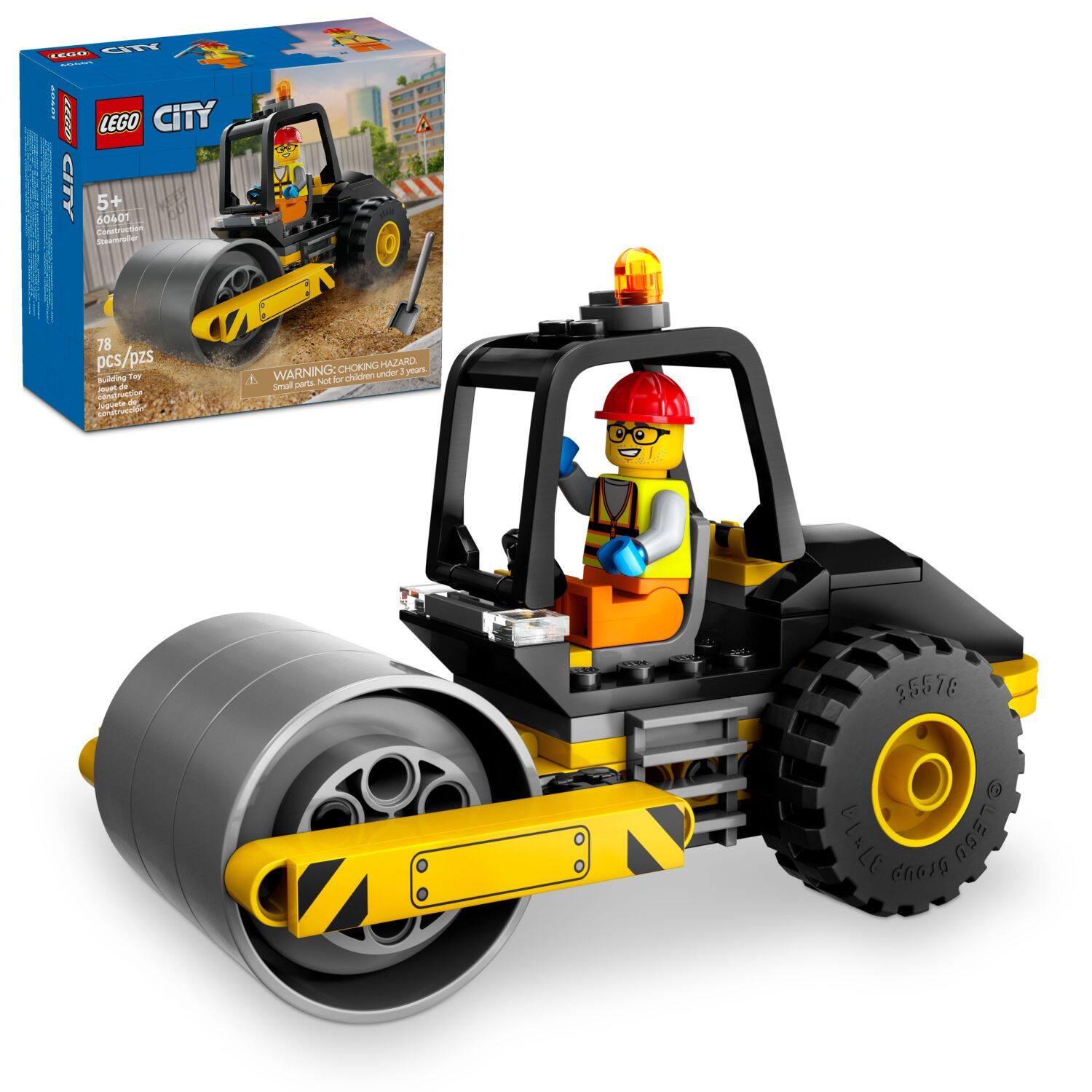 LEGO City Construction Steamroller Toy Set For Kids 60401 6465022 ...