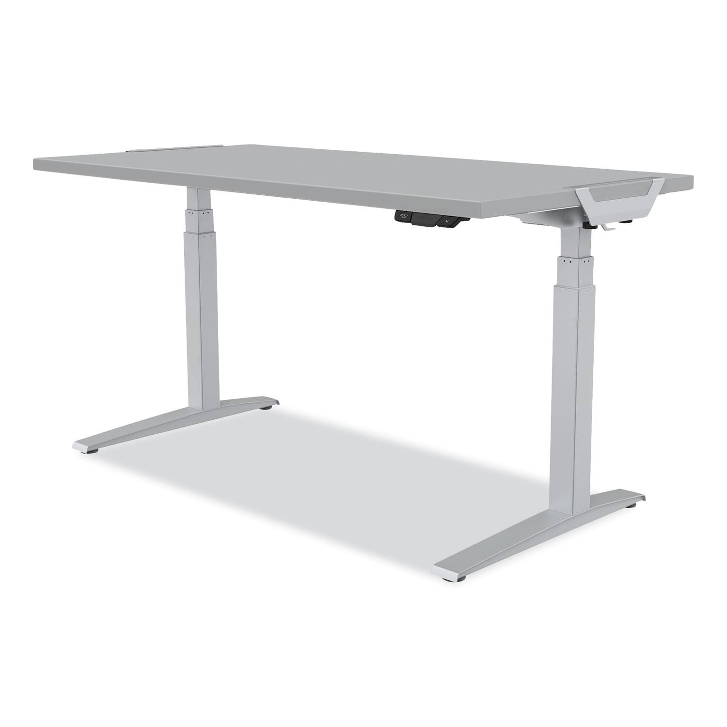 Alt View 4. Fellowes - 9649601 Levado 72 in. x 30 in. Laminated Table Top - Gray.