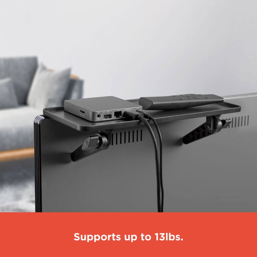 Radio Shack Tv Rack RadioShack TV Top Shelf Organizer for Accessories 1606026 Black 1606026 ...