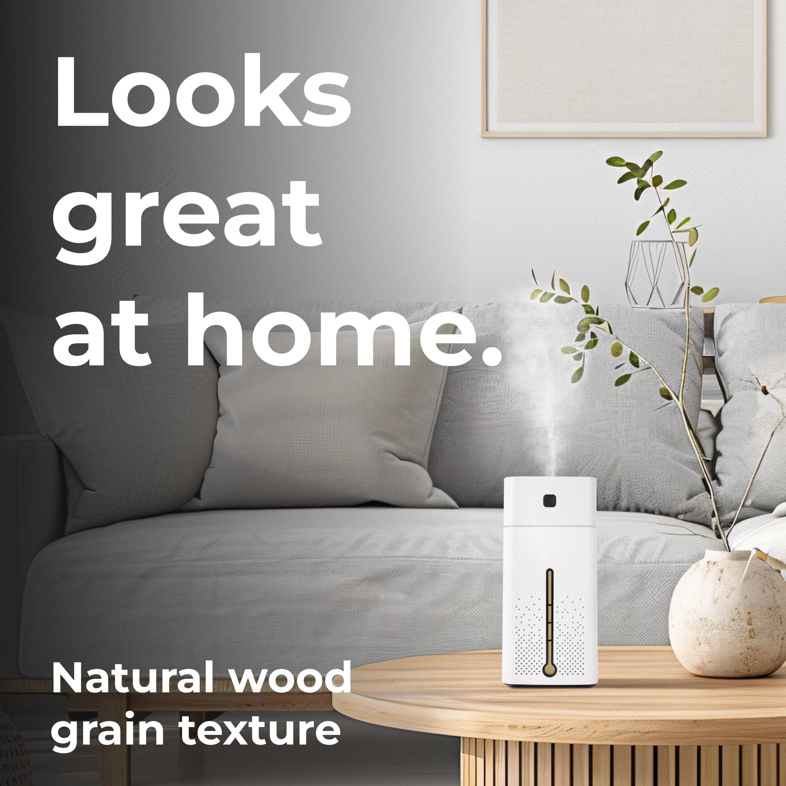 Looks great at home. Natural wood grain texture.