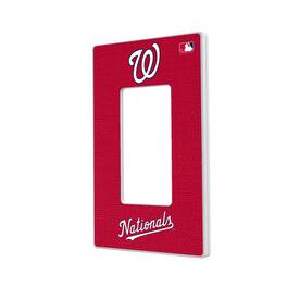 Keyscaper - Washington Nationals Solid Single Rocker Light Switch Plate - Multicolor