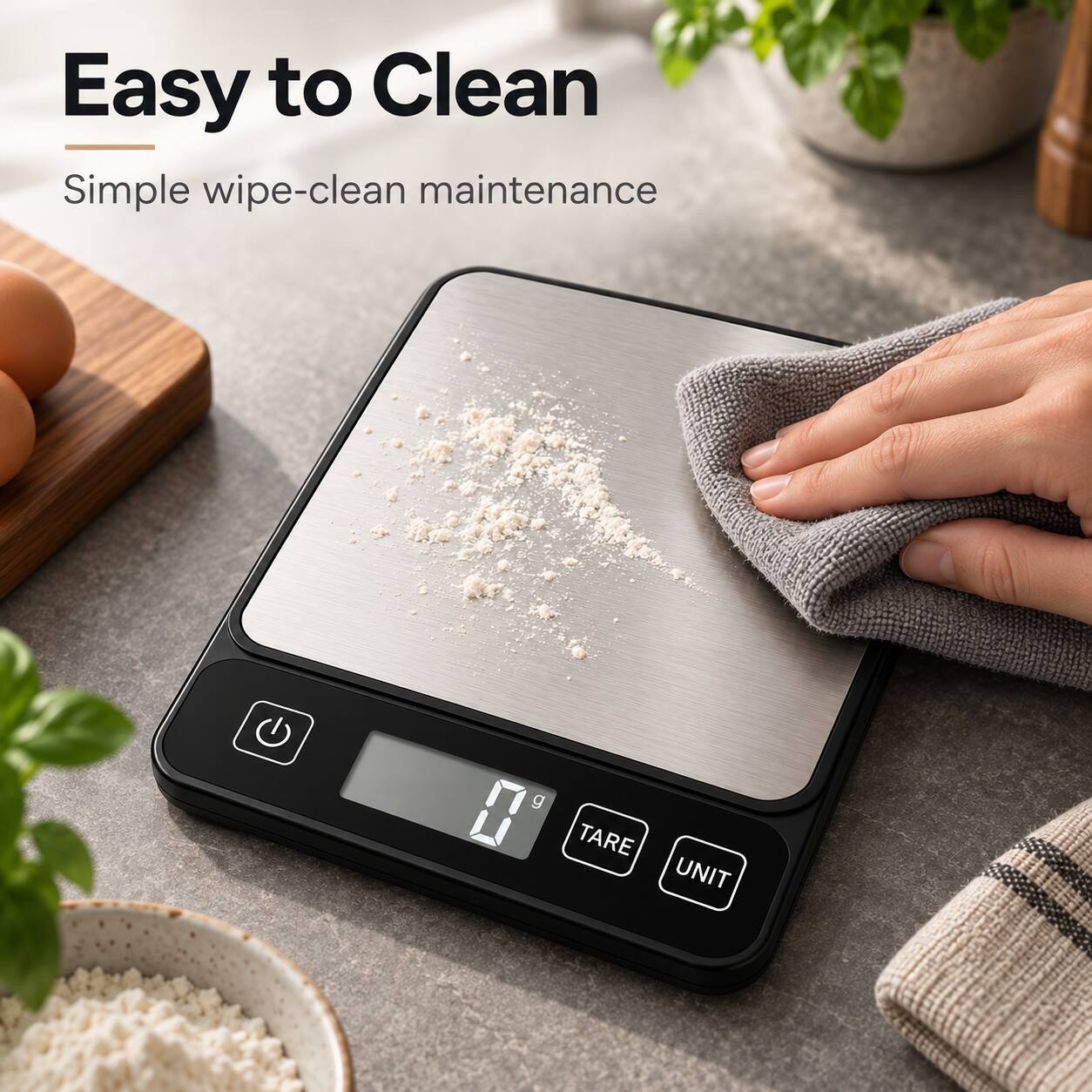 Easy to Clean  
Simple wipe-clean maintenance