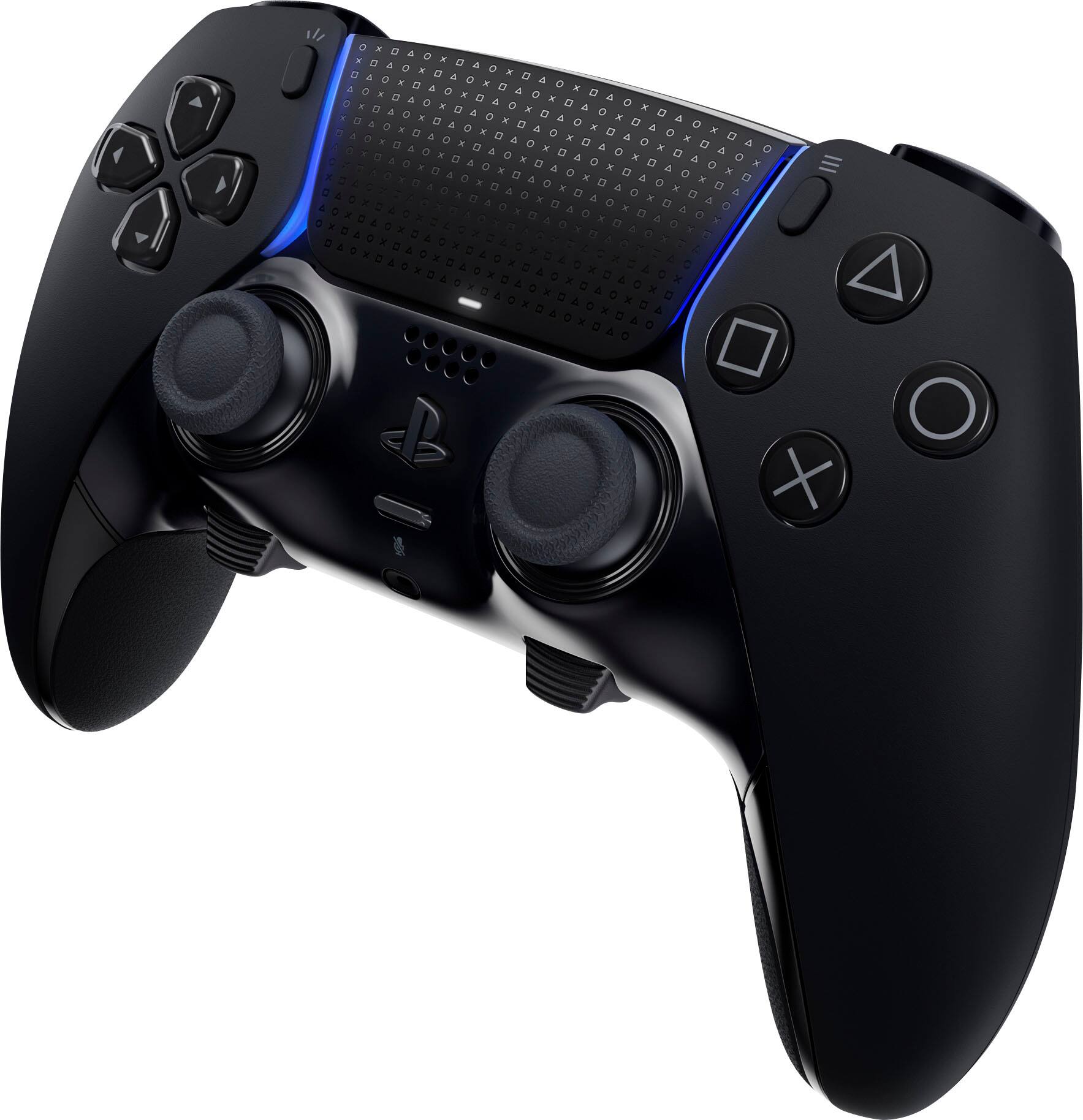 Angle. Sony Interactive Entertainment - DualSense Edge Wireless Controller for PS5, PC, Mac & Mobile - Midnight Black.