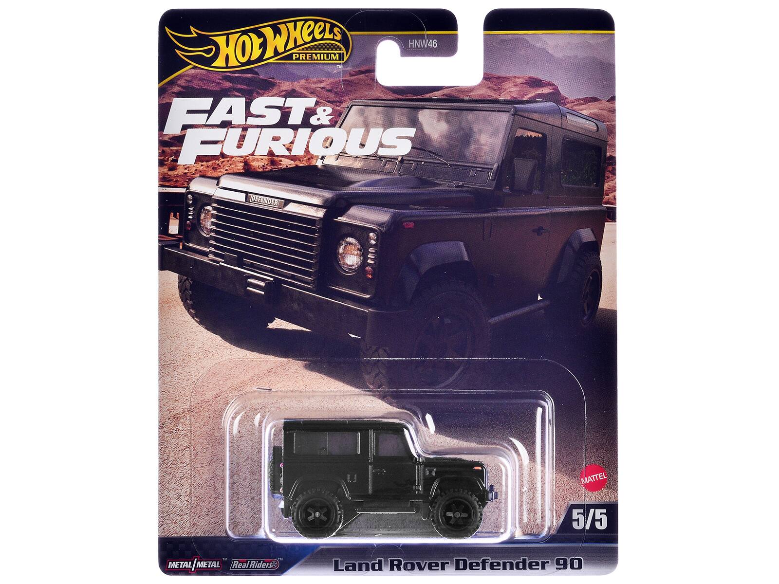 Land Rover Defender 90 "F9" (2021) Movie "Fast & Furious" Series Diecast Model Car by Hot Wheels - Black