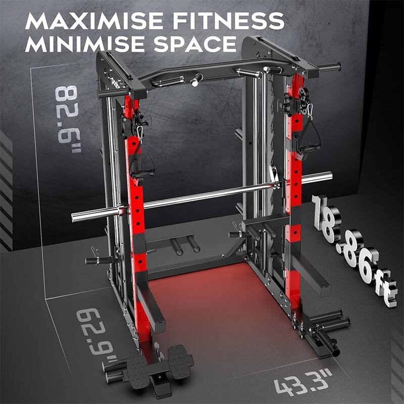 MAXIMISE FITNESS MINIMISE SPACE  
82.6"  
18.86ft  
62.9"  
43.3"