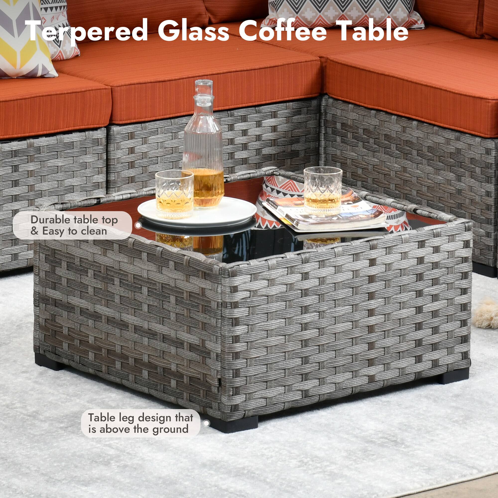 Tempered Glass Coffee Table

- Durable table top & Easy to clean
- Table leg design that is above the ground