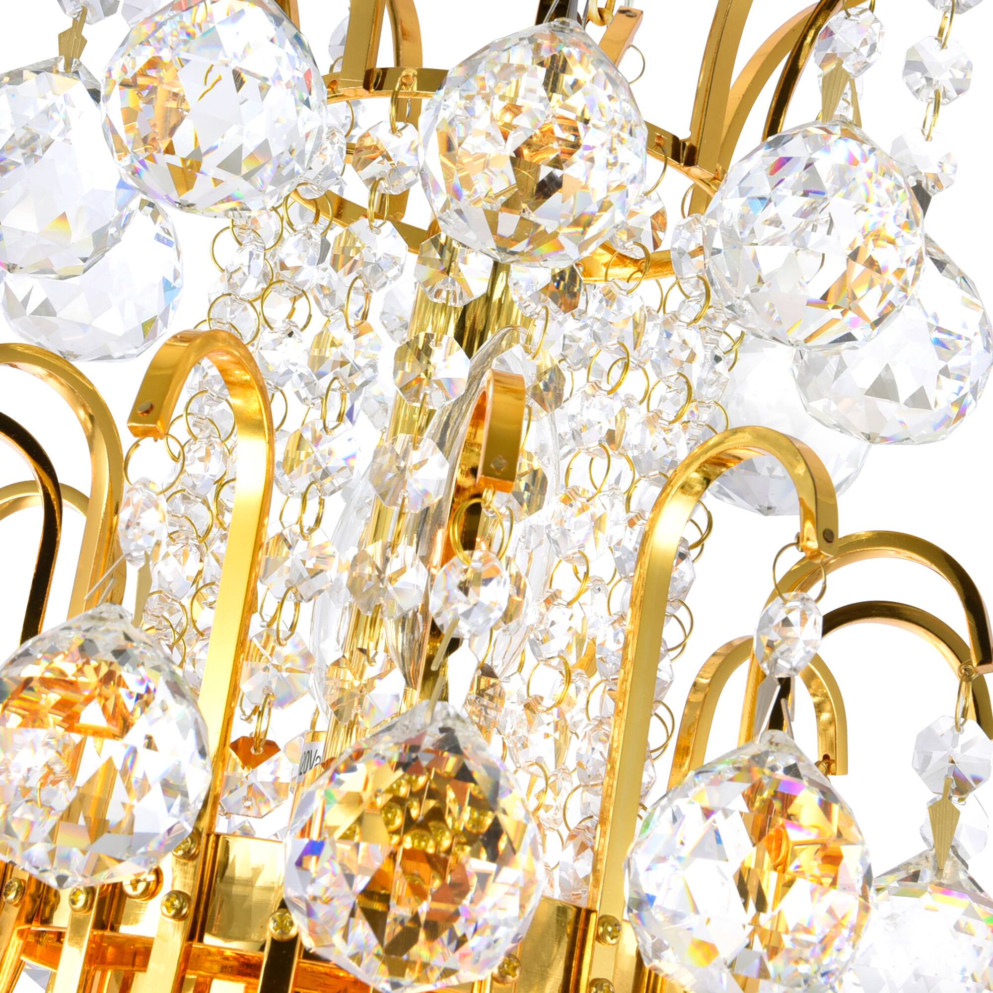 Alt View 2. CWI Lighting - Princess 10 Light Down Chandelier With Gold Finish - Gold.