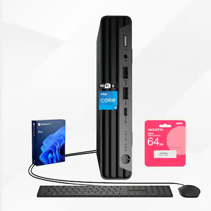 Wi-Fi 6, Intel Core i5, Windows 11 Pro, Mini PC, ADATA UC310 64 GB USB Flash Drive