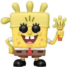 Funko - POP! Television: SpongeBob SquarePants - SpongeBob w/ Glove Light (25th Anniversary) - COLLECTIBLES - Multicolor