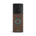 Ring - Battery Doorbell (newest model) Retinal 2K with wide-angle video, up to 6x Zoom, Two-Way Talk, and Built-In Battery - Matte Mocha