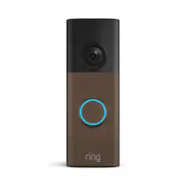 Ring - Battery Doorbell (newest model) Retinal 2K with wide-angle video, up to 6x Zoom, Two-Way Talk, and Built-In Battery - Matte Mocha