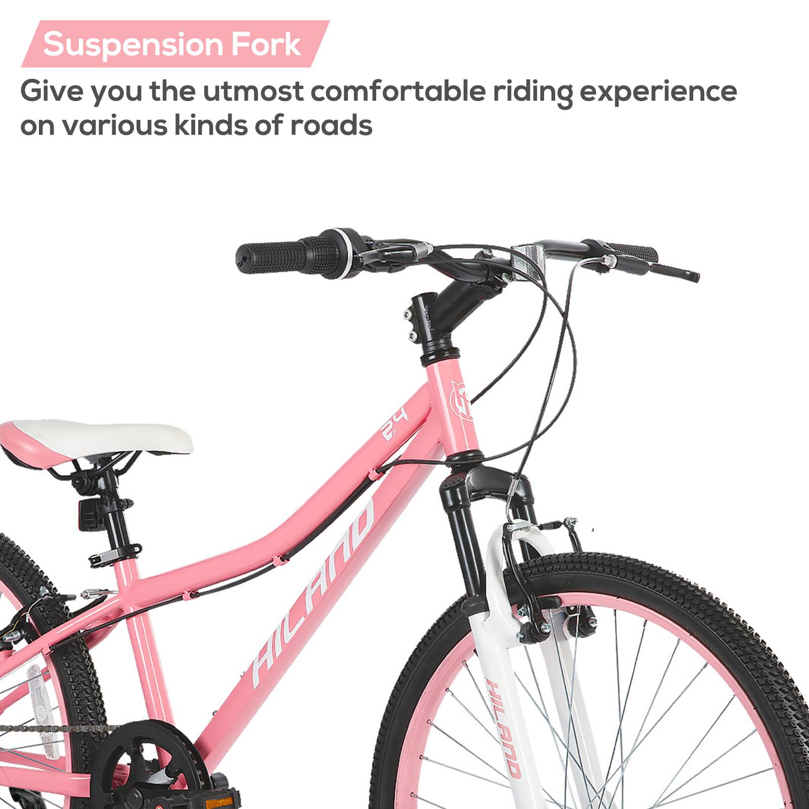 Suspension Fork  
Give you the utmost comfortable riding experience on various kinds of roads