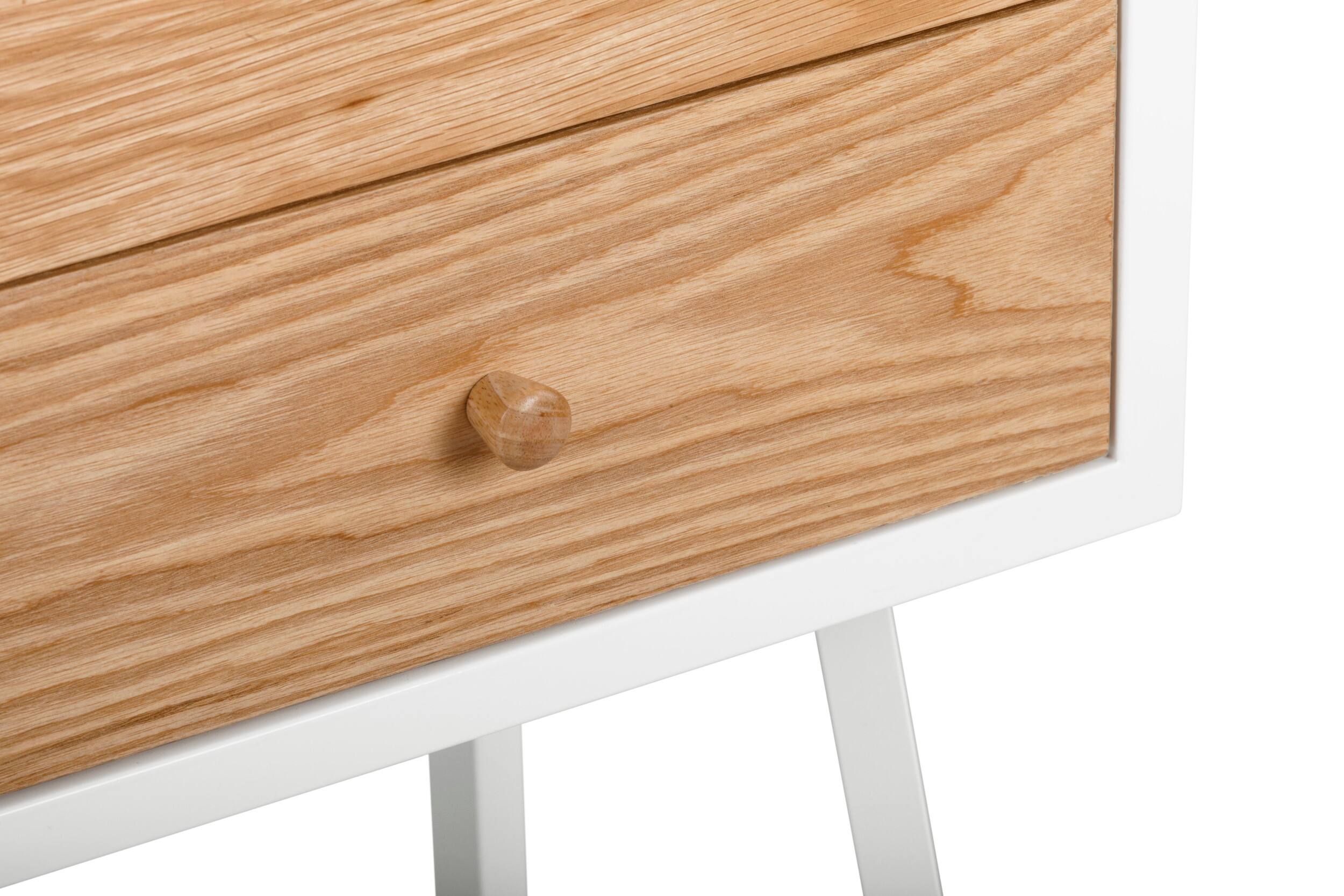 Alt View 13. Universal Expert - Universal Expert Abacus 2 Drawer Side Table - Oak and White.