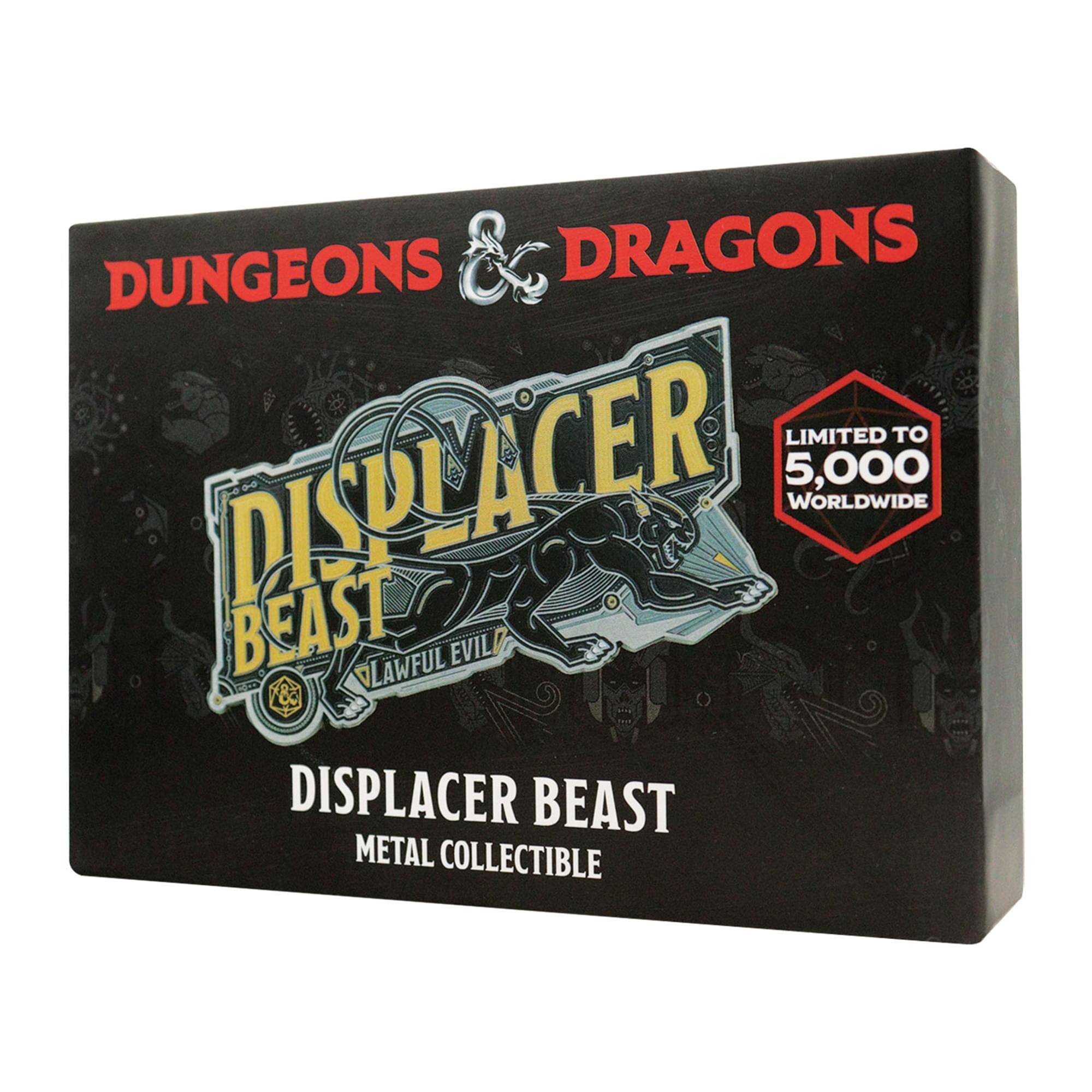 Dungeons & Dragons  
Limited to 5,000 Worldwide  
Displacer Beast  
Lawful Evil  
Displacer Beast Metal Collectible
