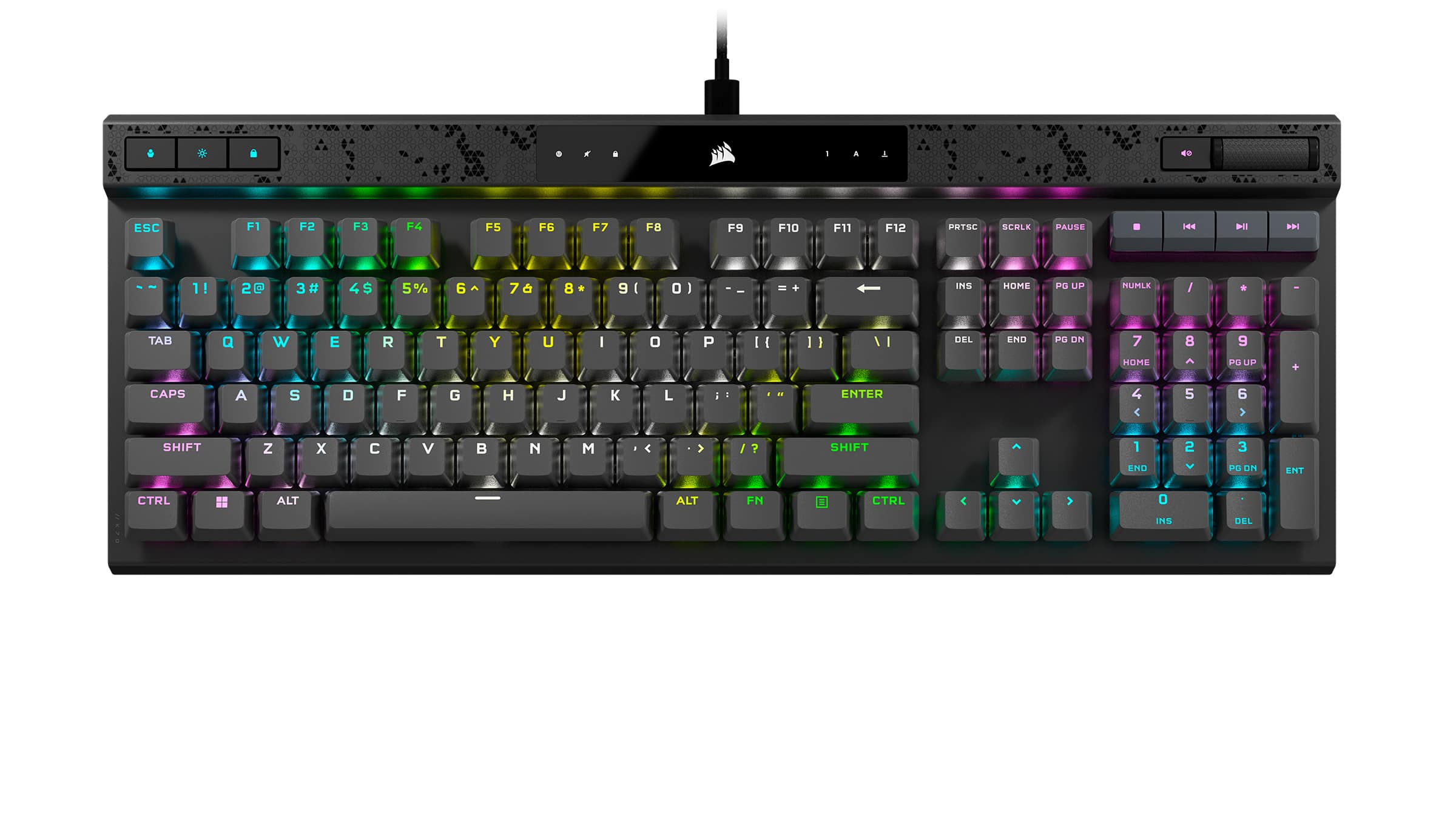 CORSAIR K70 MAX RGB Magnetic-Mechanical Gaming Keyboard with PBT  Double-Shot Keycaps Steel Gray CH-910961G-NA - Best Buy