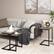 Left. Costway - 3 Pcs Nesting Coffee End Table Set Stacking Side Nightstand Living Room Gray - Gray.