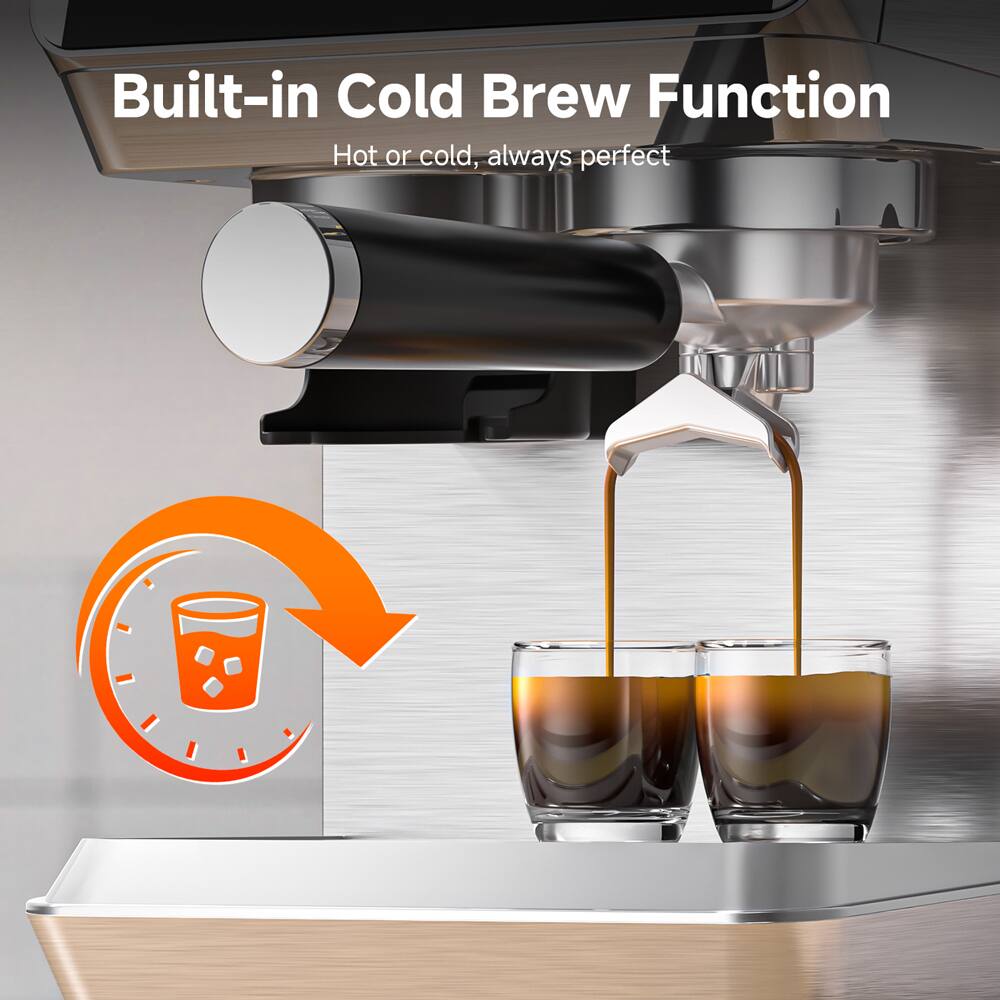 Built-in Cold Brew Function  
Hot or cold, always perfect