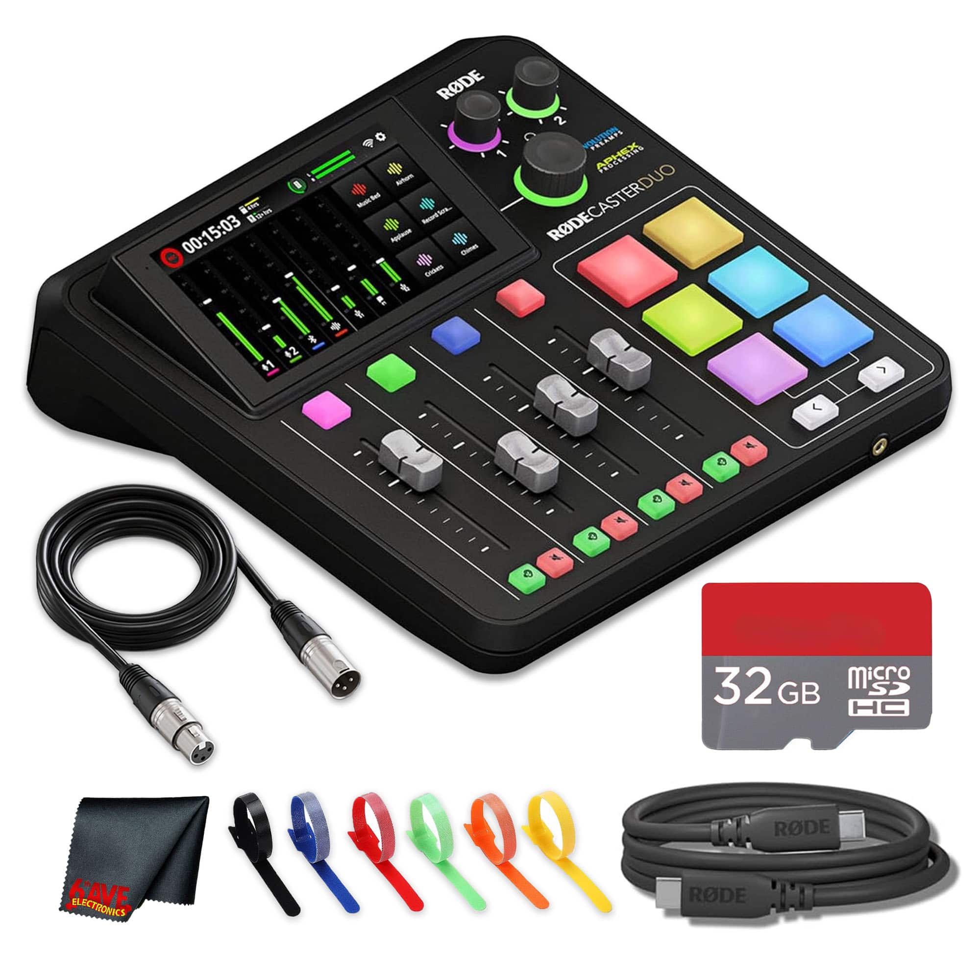 RODE - RODECaster Duo Integrated Audio Production Studio | Dual USB Interface & Bluetooth + More