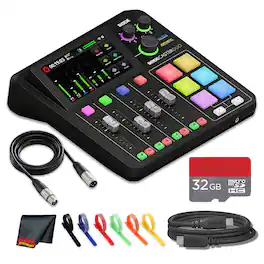 RODE - RODECaster Duo Integrated Audio Production Studio | Dual USB Interface & Bluetooth + More