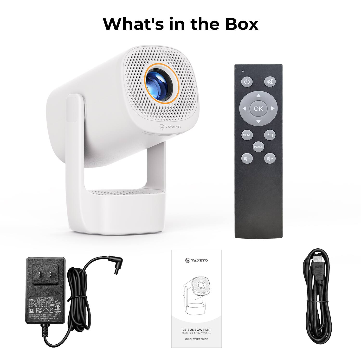 What's in the Box

OK
VANKYO
MENU

SOURCE
VANKYO
POWER - TOOL - : NP. - PARAS QUIPOTE 26:00 COM ON SERVO novato  mister  - 0% -  LOCAO - BOX 2019 COLORS - 3
LEISURE 3W FLIP sogur  Pay Anywhere
QUICK START COOL