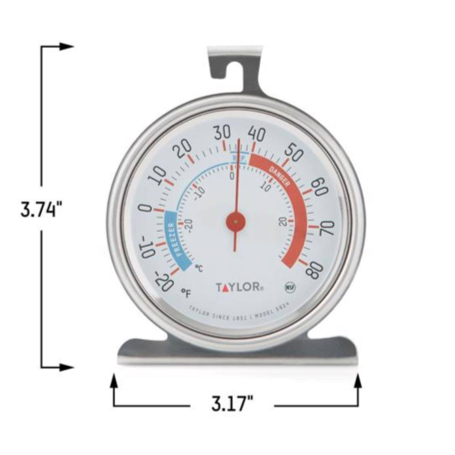 3.74" 30 40 20 F 50 10 0 10 DANGER 09 -10 O -20 20 70 -10 FREEZER C 80 -20 oF TAYLOR NSF TAYLOR 5024 SINCE 1985 MODEL 3.17"