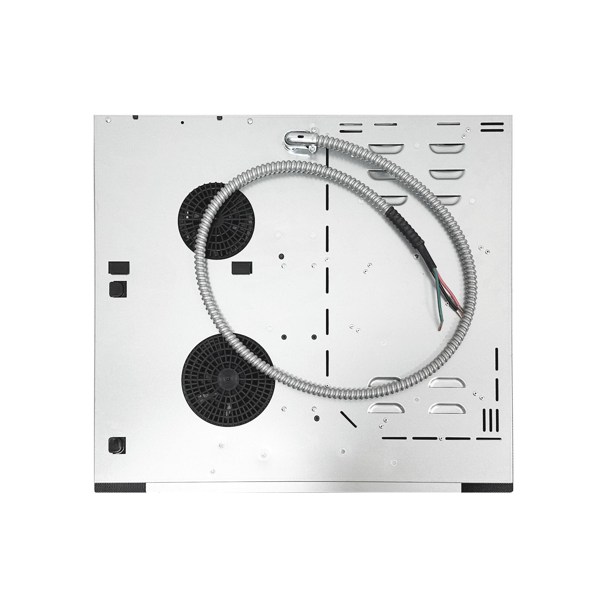 Alt View 1. Equator - Equator 24" Built-in Electric Cooktop | Hybrid Ceramic & Induction 4-Burner | 9 Power Levels Triple Heating Element 220V - Black.