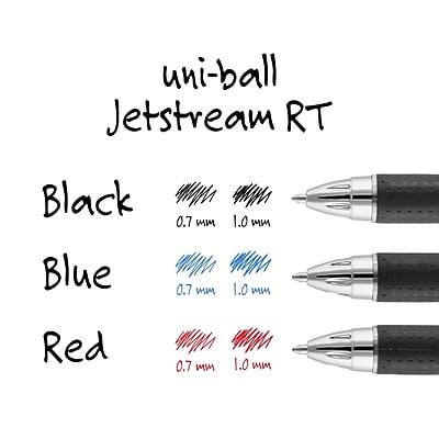 uni-ball Jetstream RT

Black  
0.7 mm  
1.0 mm  

Blue  
0.7 mm  
1.0 mm  

Red  
0.7 mm  
1.0 mm