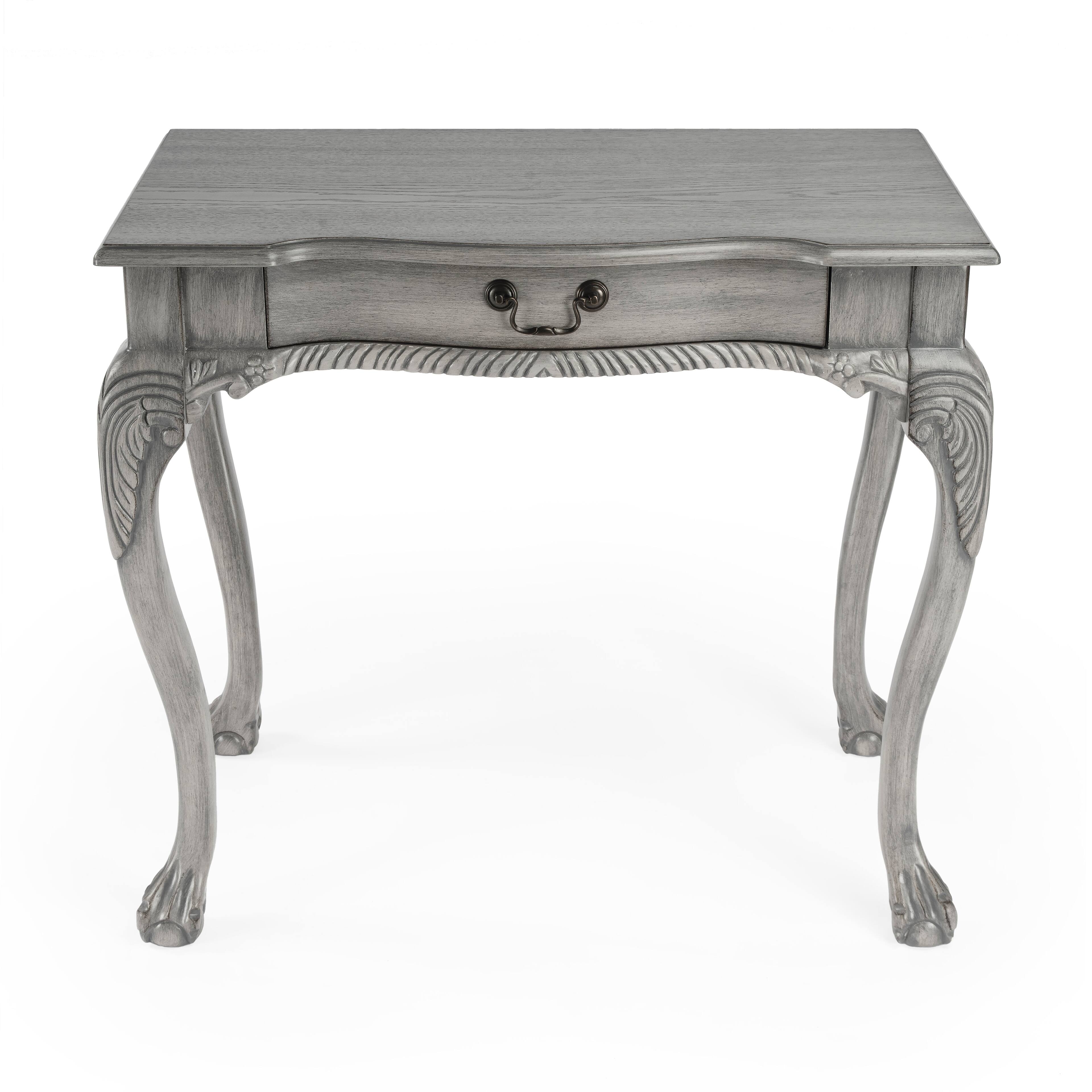 Alt View 4. Butler Specialty - Dupree 35 in. W Rectangular Wood 1 Drawer Traditional Writing Desk - Gray.