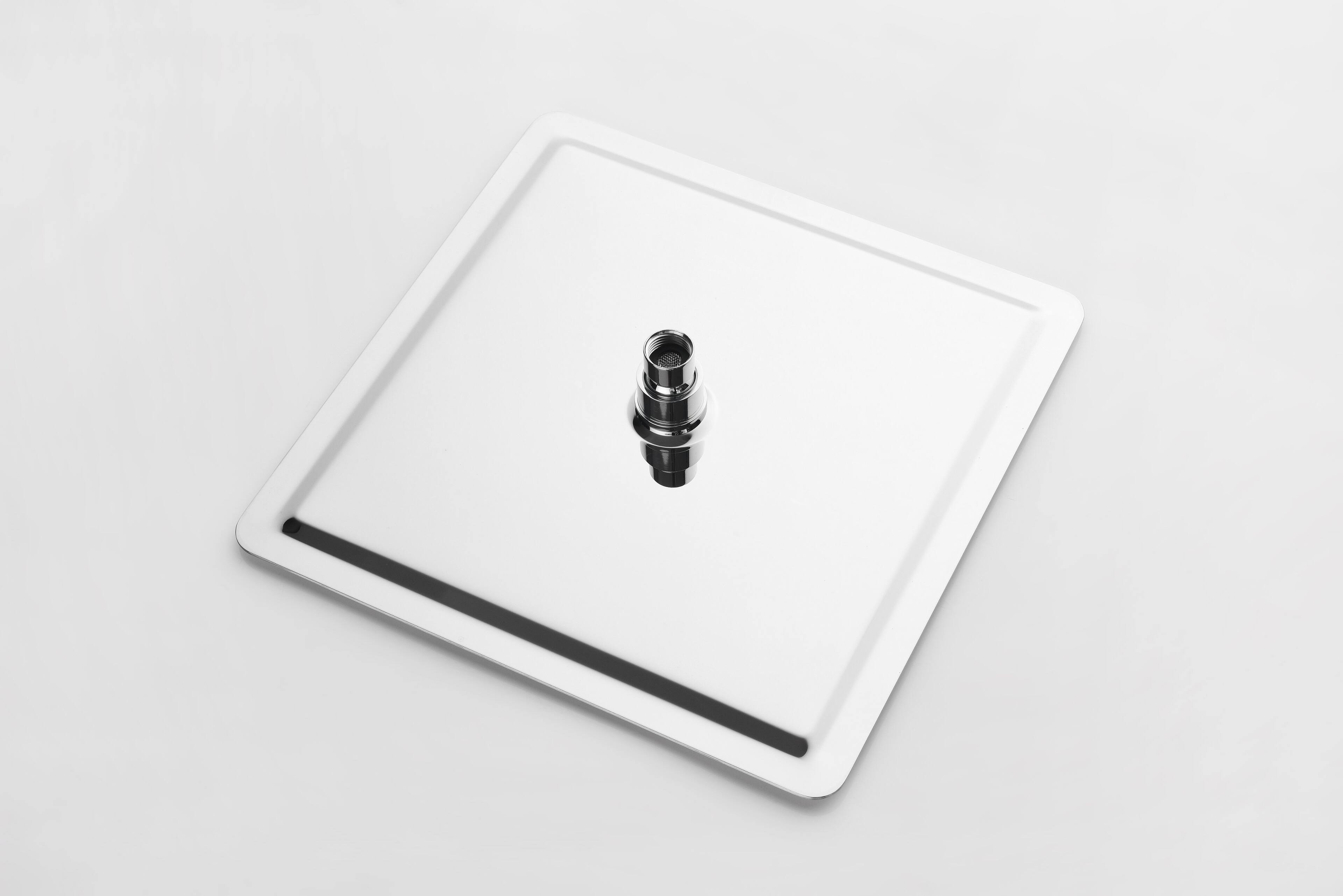 Alt View 5. APRILSOUL - High Pressure Rain Shower Head Ultra Thin 304 Stainless Steel Self Clean Nozzles - Chrome.